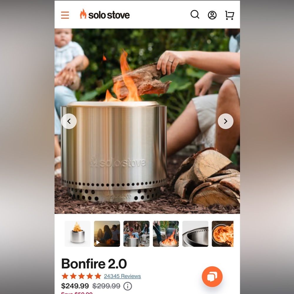 Portable Bonfire - Smokless fire pit